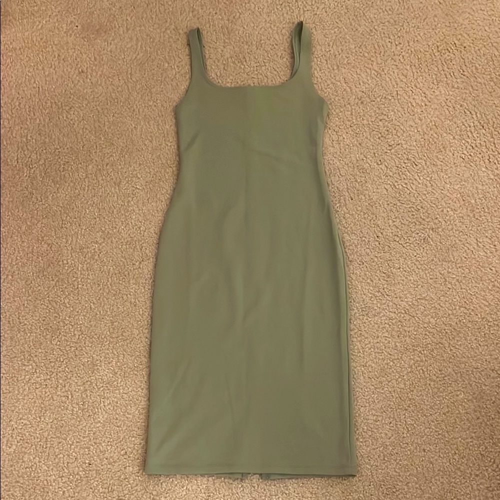 Zara Olive Midi Dress